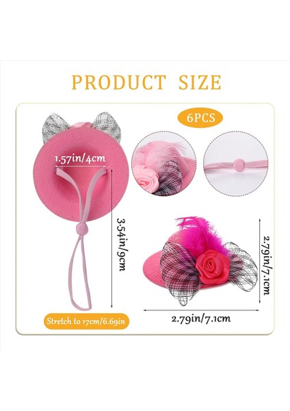 Tavuklar Için 6 Adet Tavuk Şapkaları Tavuklar Için Tavuk Giysileri Kostümleri Tavuklar Için Şapkalar Küçük Şapkalar Küçük Hayvan Şapkaları (Yurt Dışından) modelleri