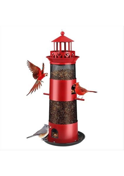 Açık Havada Asılı Için Kuş Besleyicileri, Dış Için Sincap Geçirmez Kuş, Siyah Için Metal Kuş Tohumu (Yurt Dışından) fiyatları