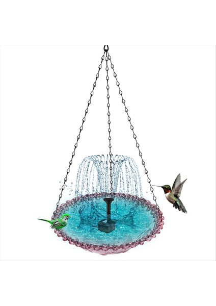 Güneş Çeşmesi ile Asılı Kuş Banyosu Güneş Kuş Banyosu Çeşmeleri Dış Mor Için Kuş Banyoları Asılı (Yurt Dışından) indirimleri