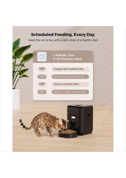 Otomatik Kedi Besleyici 2l Kediler ve Köpekler Için Otomatik Evcil Hayvan Besleyicileri Kuru Gıda Zamanlı Kedi Besleyicileri (Ab) Için Kedi Yiyesi Dağıtıcı, A (Yurt Dışından) fiyatları