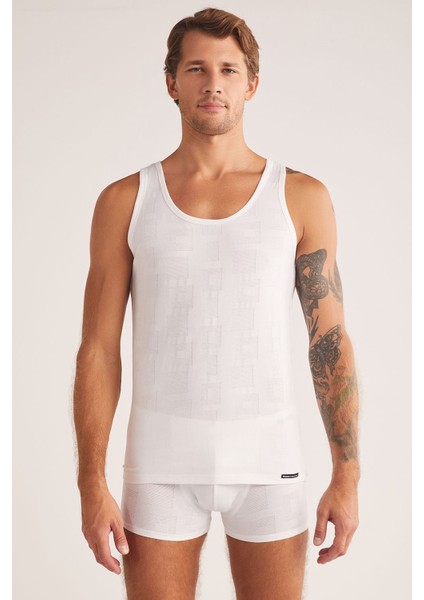 Anka Erkek Kalın Askılı Modal Jakar Desen Atlet fiyatları