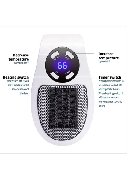 Taşınabilir Isıtıcı Elektrikli Isıtıcı Tapa Duvar Isıtıcı Isıtma Sobası Mini Radyatör Uzaktan Isıtıcı Makine Abd Fiş (Yurt Dışından) modelleri