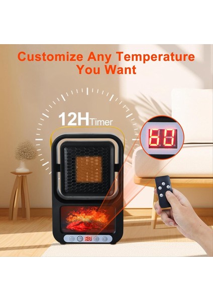 Iç Mekan Kullanımı Için Küçük Alan Isıtıcı Taşınabilir Elektrikli Şömine Isıtıcı Gerçekçi 3D Alev Mini Oda Akıllı Isıtıcı Ab Fiş (Yurt Dışından) modelleri