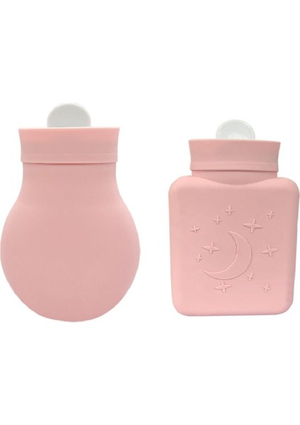 Silikon Sıcak Su Şişesi Çantası Sıcak ve Soğuk Terapiler Ağrı, Sıcak Eller, Yumuşak Çevre Silikon Malzeme Pembe (Yurt Dışından)
