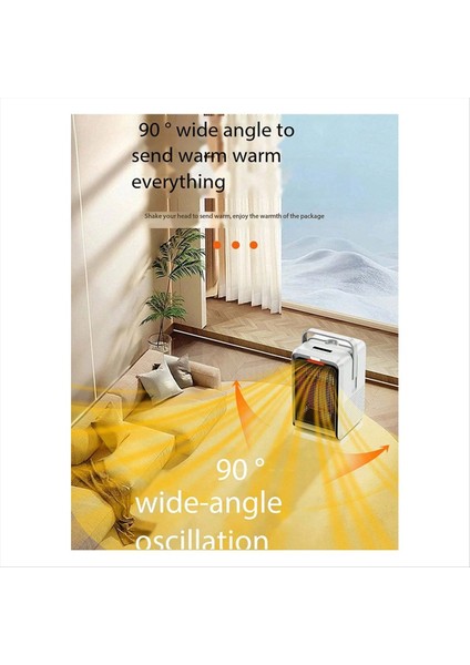 1000W Masaüstü Isıtıcı Ev Ofis Taşınabilir Fan Isıtı Motoru Açmadan Taşınabilir Fan Isıtı (Yurt Dışından) fiyatları