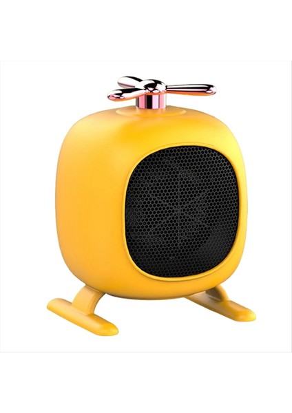 Mini Taşınabilir El Sıcak Fan Isıtıcı Masa Masası Stili Ev Ofis Için Sıcak Sessiz Vücut Isıtıcı, Sarı, Abd Fişinde (Yurt Dışından)
