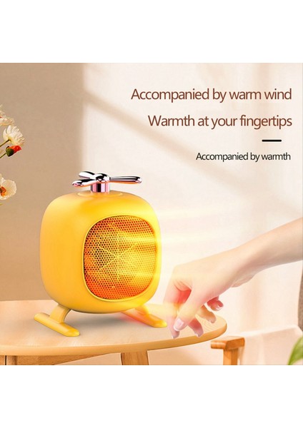 Mini Taşınabilir El Sıcak Fan Isıtıcı Masa Masası Stili Ev Ofis Için Sıcak Sessiz Vücut Isıtıcı, Sarı, Abd Fişinde (Yurt Dışından) indirimleri