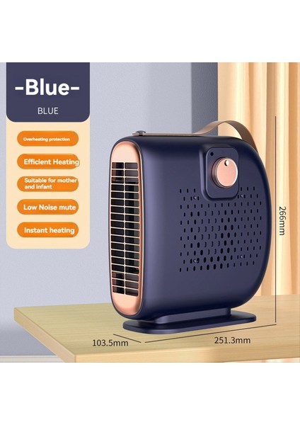Taşınabilir Elektrikli Isıtıcı 800W Alan Isıtıcı Ptc Hızlı Isıtma Ofis Ev Mavisi Için Otomatik Sabit Sıcaklık (Ab) (Yurt Dışından) indirimleri