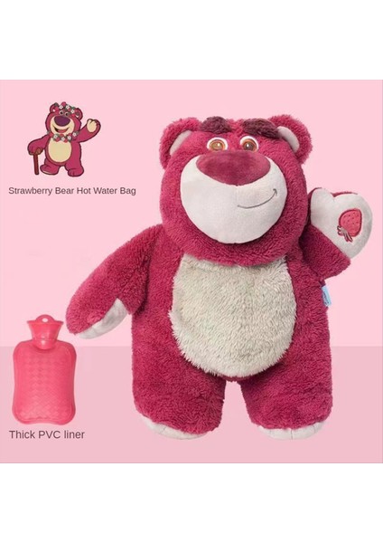 Çilek Ayı Kış Ekstra Büyük Peluş Sıcak Su Şişesi Anime Kadın Karikatür Ev Su Doldurma El Sıcak Isıtıcı (Yurt Dışından) indirimleri