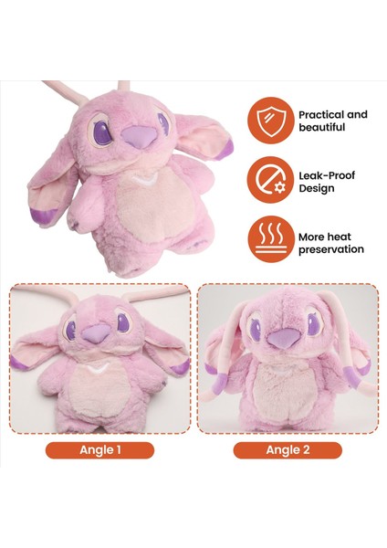 Disney Stitch Kış Ekstra Büyük Peluş Sıcak Su Şişesi Anime Kadınların Karikatür Ev Su Dolgusu El Sıcak Isıtıcı Pink (Yurt Dışından) indirimleri