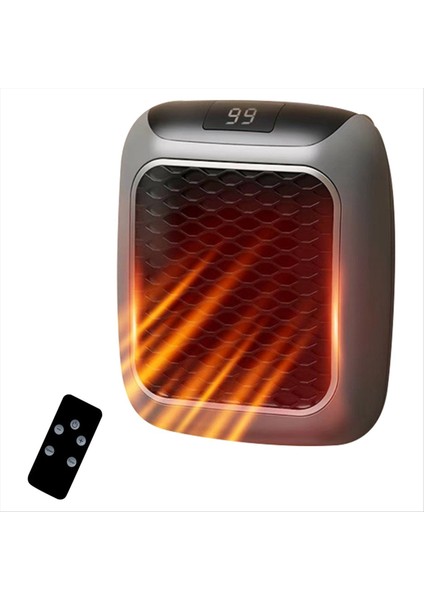 Elektrikli Isıtıcı Mini Seramik Eklentisi Isıtıcı 800W Düşük Tüketim 2 Mod Ev Için Uzaktan Kumanda, Yatak Odası Abd Fiş (Yurt Dışından) fiyatları