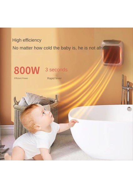 Elektrikli Isıtıcı Mini Seramik Eklentisi Isıtıcı 800W Düşük Tüketim 2 Mod Ev Için Uzaktan Kumanda, Yatak Odası Abd Fiş (Yurt Dışından) indirimleri