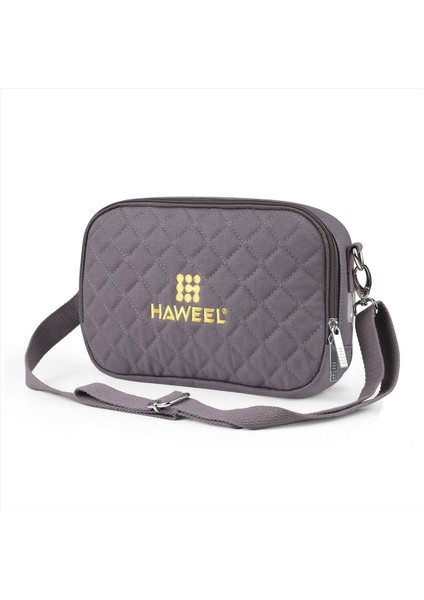 Haweel Crossbody Omuz El Sıcak Çanta, Dijital Depolama Çantası, Isıtmalı Termal Torba Elektrik Kış El Sıcak Bag Gray (Yurt Dışından)