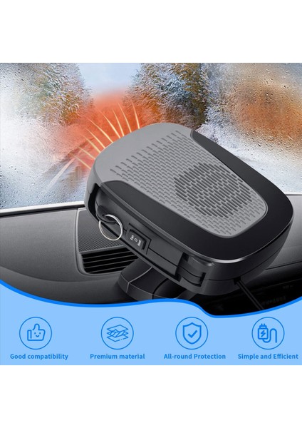 12V 150W Araba Isıtıcı Taşınabilir Araç Isıtıcı Hızlı Isıtma ve Soğutma Fanı 2-1 Arada Modlar Ön Cam Defogger Araç Isıtıcı (Yurt Dışından) indirimleri