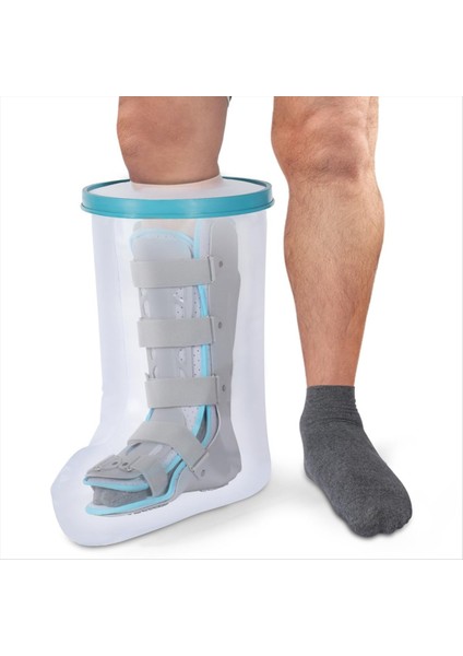 Duş Için Su Geçirmez Bacak Döküm Kapağı, Yeniden Kullanılabilir Duş Botu Kapağı Su Geçirmez Ayak Koruyu (Yurt Dışından) fiyatları