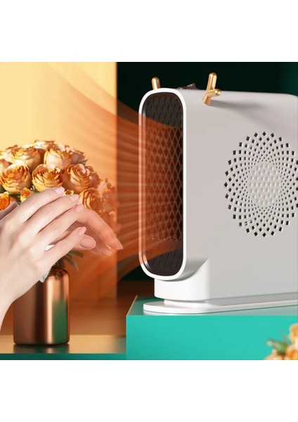 Elektrikli Isıtıcı Fan Taşınabilir Masaüstü Düşük 500W Tüketim Isıtma Ev Yatak Odası Için Isıtma Kış Için Iu Fiş C Için (Yurt Dışından)