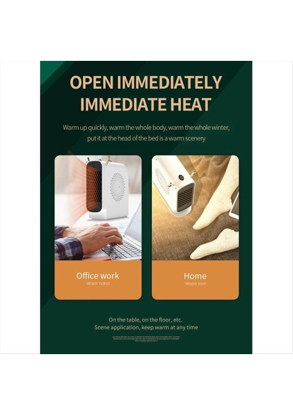 Elektrikli Isıtıcı Fan Taşınabilir Masaüstü Düşük 500W Tüketim Isıtma Ev Yatak Odası Için Isıtma Kış Için Iu Fiş C Için (Yurt Dışından) fiyatları