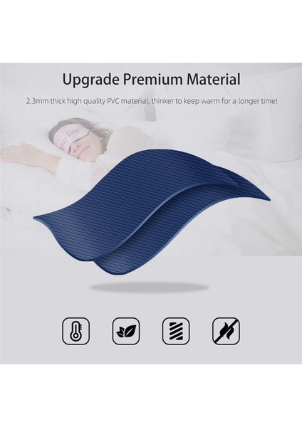 Sıcak Su Çantası Sıcak Su Şişesi 2 Litre Isı Up ve Klasik Çizgili (Derin Mavi) ile Refreezable Sıcak Soğuk Paket (Yurt Dışından) fiyatları