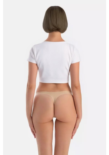 Yohannesclub, Kadın, Pamuklu Basic Tanga Külot, 4'lü Paket, Ten (Krem) Rengi fiyatları