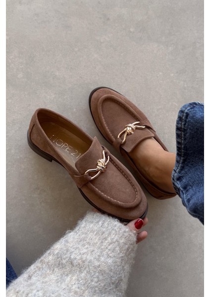 Tokyo Toprak Hakiki Deri Loafer fırsatları