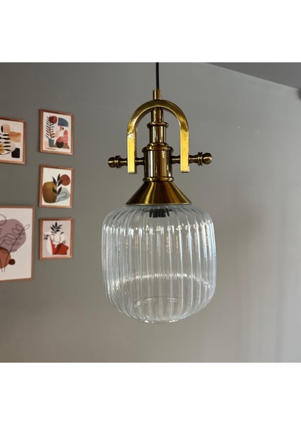 Mopa Cam Şeffaf Tekli Avize Gemici Eskitme Başlık Retro Sarkıt Lamba Restoran Salon Aydınlatma indirimleri