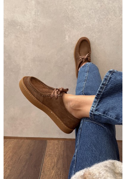 Rush Camel Hakiki Deri Ayakkabı