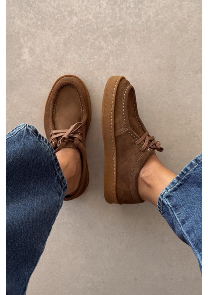 Rush Camel Hakiki Deri Ayakkabı modelleri