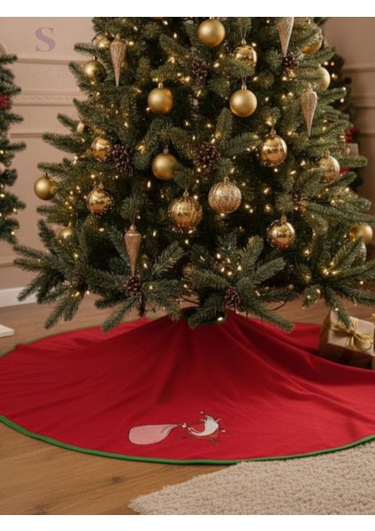 Noel Baba Nakışlı Çam Ağacı Örtüsü (90CM) fiyatları