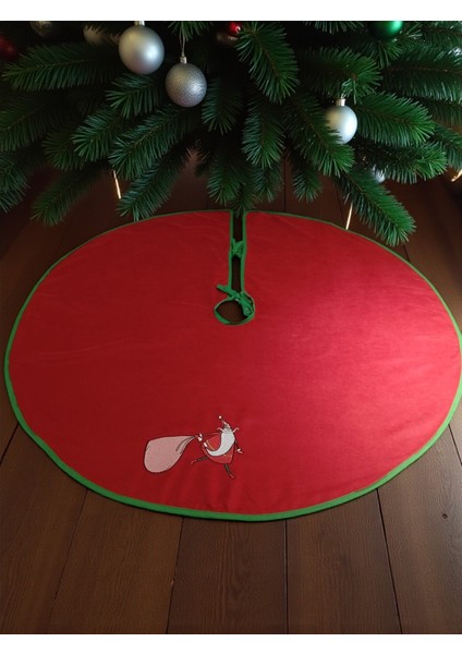 Noel Baba Nakışlı Çam Ağacı Örtüsü (90CM) indirimleri