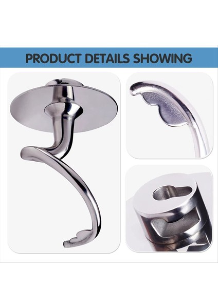 Paslanmaz Çelik Düz Çırpıcı+Hamur Kancası Yedek Mutfakaid 4.5qt ve 5qt Kase Yatırma Kafası Stand Mikserleri Ek (Yurt Dışından) indirimleri