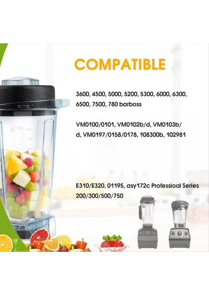Vitamix Aksesuarları Için Blender Yedek Parçaları, Blender Sürahi 64OZ Konteyner Kavanoz Kupası Vitamix 5200 5000 6500 7500 (Yurt Dışından) fiyatları