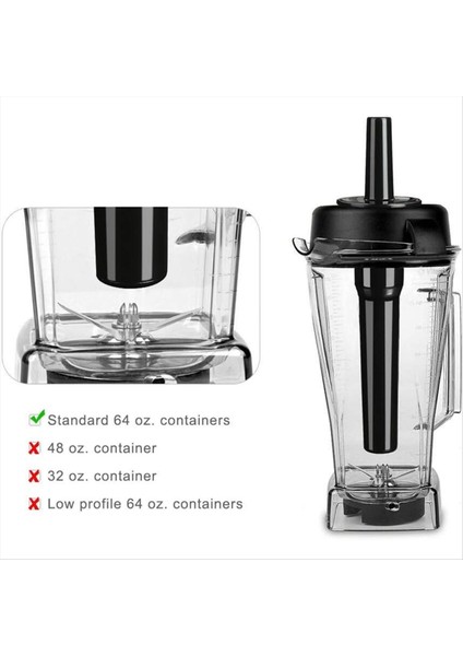 Vitamix 5000 5200 Için Blender Yedek Parçaları Vitamix Hızlandırıcı Kurcalama Aracı Wand Stıct Stick Için 64OZ Için Blender Kapağı (Yurt Dışından) indirimleri
