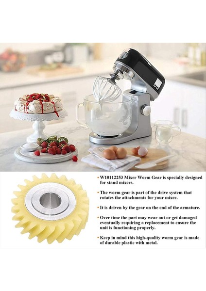 6pcs W10112253 Mikser Solucan Dişli Değiştirme Parçası Kitchenaid Mikserler Için Kesin Uyum Whirlpool &amp; Kitchenaid Mikserler (Yurt Dışından) modelleri