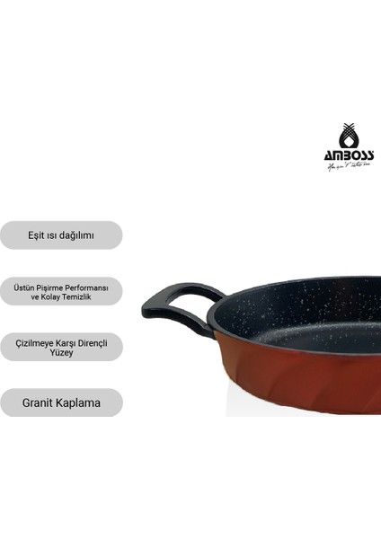 Vento 3 Parça Döküm Sahan Omlet Seti (Kırmızı) fırsatları