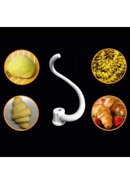 Mutfaklı 6qt Dikey Kaldırma Mikseri Kasesi Için Spiral Kaplanmış Metal Hamur Kancası KV25G0X KV25G8X KV25H0X KP26M1X KP26M8X (Yurt Dışından) indirimleri