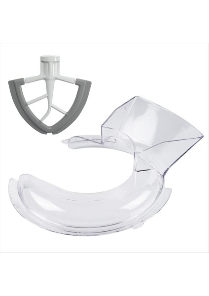 Kitchenaid 4.5 ve 5 Litre Eğik Başlık Stant Mikserleri ve Eğim Başı 4.5-5qt Için Esnek Kenar Çırpıcı Için Dökme Kalkan (Yurt Dışından)