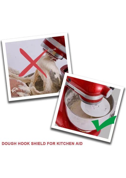 Kitchenaid Için Hamur Kanca Kalkanı 4.5-5 Qt Tilt-Head Stand Mikser Sıçrama Koruması Malzemeler Için (Yurt Dışından) indirimleri