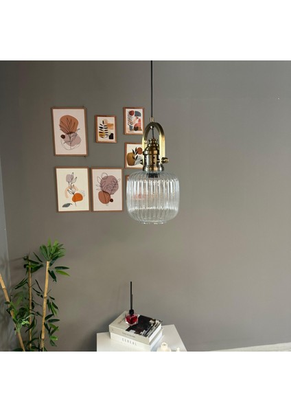 Mopa Cam Şeffaf Tekli Avize Delikli Eskitme Başlık Retro Sarkıt Lamba Restoran Salon Aydınlatma fırsatları