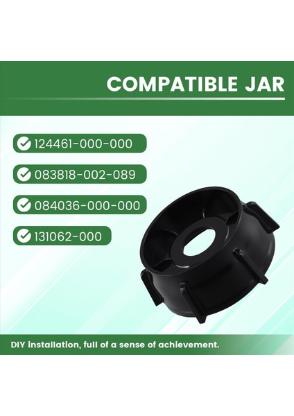 1pcs 4902-003 Oster ve Osterizer Blenders Için Blender Kavanoz Bottası, Premium Oster Blender Yedek Parçaları (Siyah) (Yurt Dışından) indirimleri