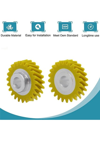 2pcs Mikser Solucan Dişli Değiştirme Whirlpool &amp; Kitchenaid Mikserler Dişli Değiştirme Parçaları 4162897 4169830 AP4295669 (Yurt Dışından) fırsatları
