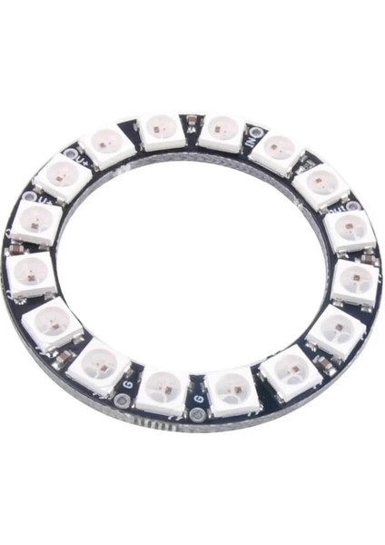 16 Bit Neopixel Halka Ring WS2812B 5050 Rgb LED Modül 16’lı Dijital Adreslenebilir Lamba Programlan