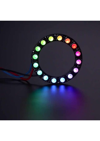 16 Bit Neopixel Halka Ring WS2812B 5050 Rgb LED Modül 16’lı Dijital Adreslenebilir Lamba Programlan fırsatları
