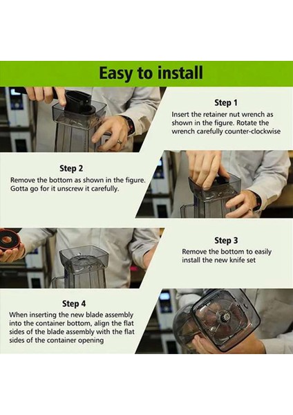 Vitamix 5200 Serisi Yedek 6 Bıçak Mikser Islak Bıçak Anahtarı Soketi 64 Oz ve 32 Oz Konteyner (Yurt Dışından) modelleri