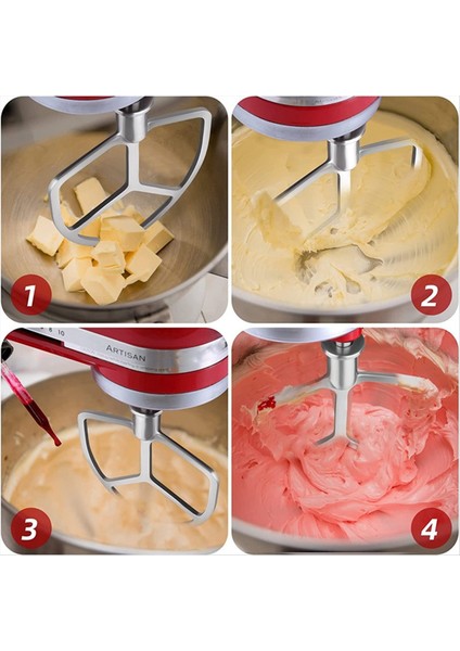 Kitchenaid 5qt-6qt Için Kase Tilt-Head Stand Mikserleri Ek Paslanmaz Çelik Düz Çırpıcı+ Spiral Hamur Kancası (Yurt Dışından) fiyatları