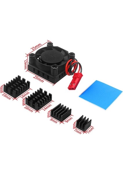 Turuncu Pi 5 Plus Soğutma Fanı Için Opı 5 Plus Tahtası Için Termal Pedlerle Aktif Isı Dağılımı (Yurt Dışından) modelleri