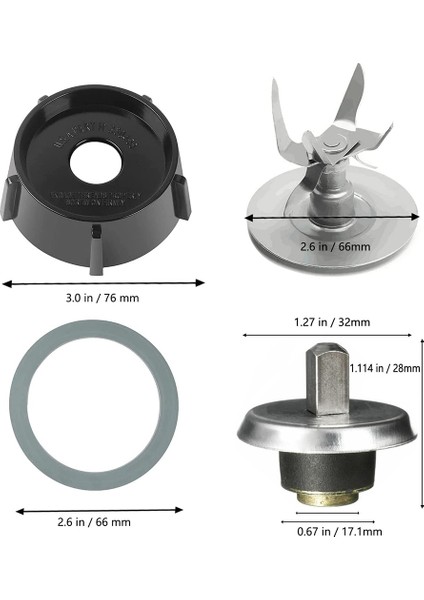 Yedek Parçalar Blender Blade Oster Için Uyumlu, 6 Point Fusion Blade Kit Blender Yedek Parçalar (Yurt Dışından) fırsatları