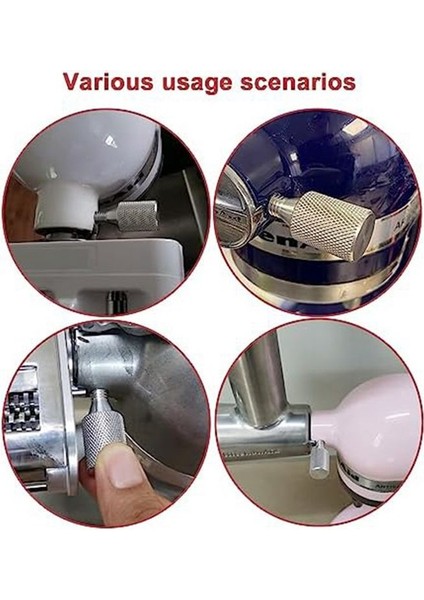 Yatma Kafası ve Asansör Kase Mikserleri Için 2 Adet Aksesuar Başparmak Vidaları, Gümüş Uzun Göbek Düğmesi Vidalı Aksesuar Yedek (Yurt Dışından) fiyatları