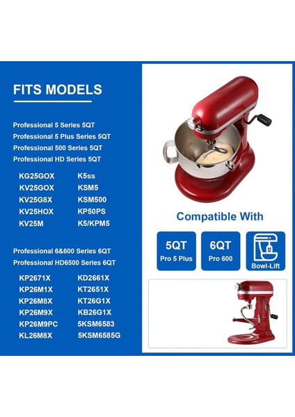 Kitchenaid Için Spiral Hamur Kancası 4.5-5 Quart Tilt-Head Stand Mixer, Mutfakaid Eki Için Hamur Kancası Yedek (Yurt Dışından) indirimleri
