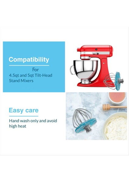 6 Telli Karıştırma Kafası, Kitchenaid Stand Mikser Aksesuarları Için Kayma Önleme Anti-Spatfle Dağın (Yurt Dışından) fırsatları