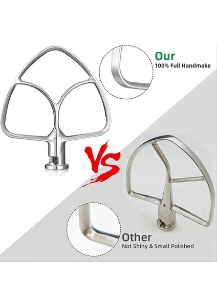 Kitchenaid Için 4.5-5qt Tılt-Head Stand Mikserleri Aksesuarları Karıştırma Kasesi+Döküm Koruyucu Kapak+Düz Karıştırıcı Eki (Yurt Dışından) indirimleri